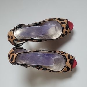 Peep-Toe Stilettos by Guess